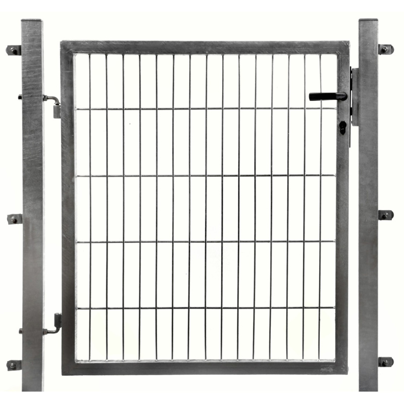 Floraworld Jednokřídlá branka Comfort se zámkem na klíč pozink 140 x 100 cm