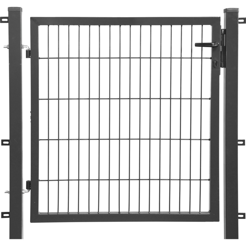 Floraworld Jednokřídlá branka Comfort se zámkem na klíč antracit 140 x 100 cm