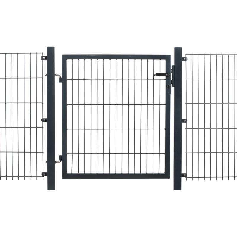 Floraworld Jednokřídlá kovová branka Comfort antracit 200 x 100 cm