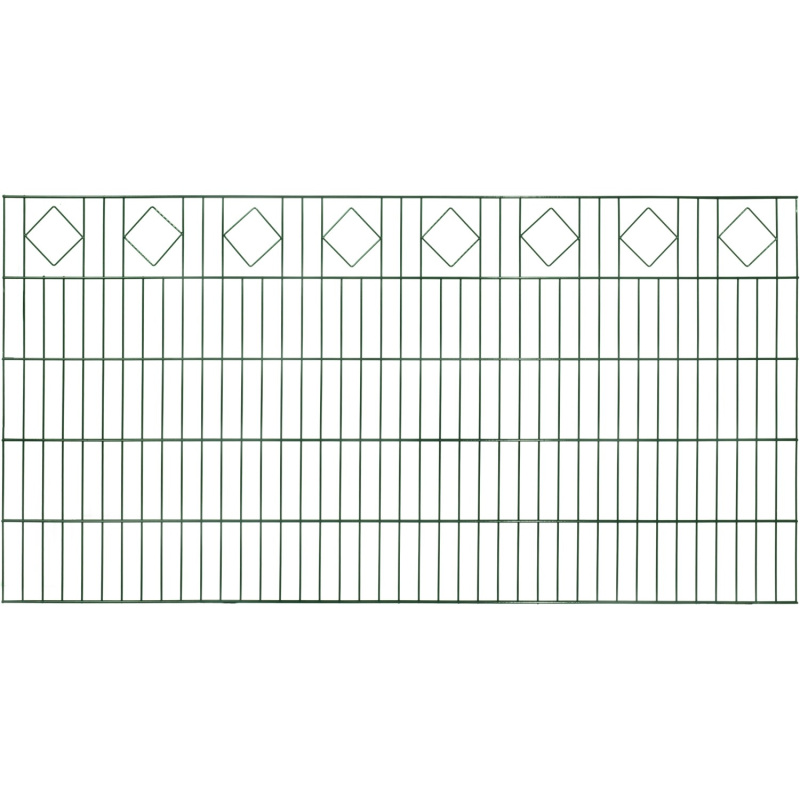 Floraworld Dekorativní plotový panel, dvoj., kosočtverec, zelená, 100 x 200 cm
