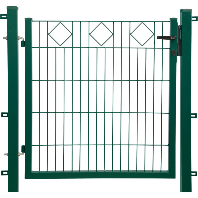 Floraworld Brána s dekorativním prvekem Karo zelená 100 x 100 cm