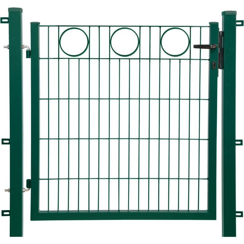 Floraworld Brána s dekorativním prvekem Kruh zelená 100 x 100 cm