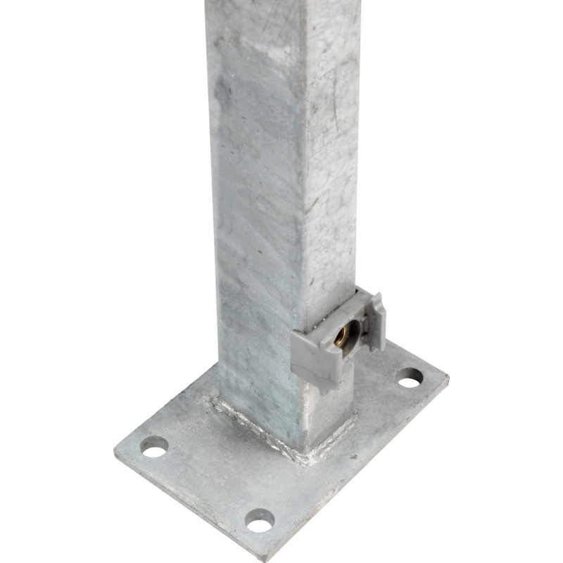 Floraworld Plotový sloupek s navařenou patkou pozink 6 x 4 x 89 cm