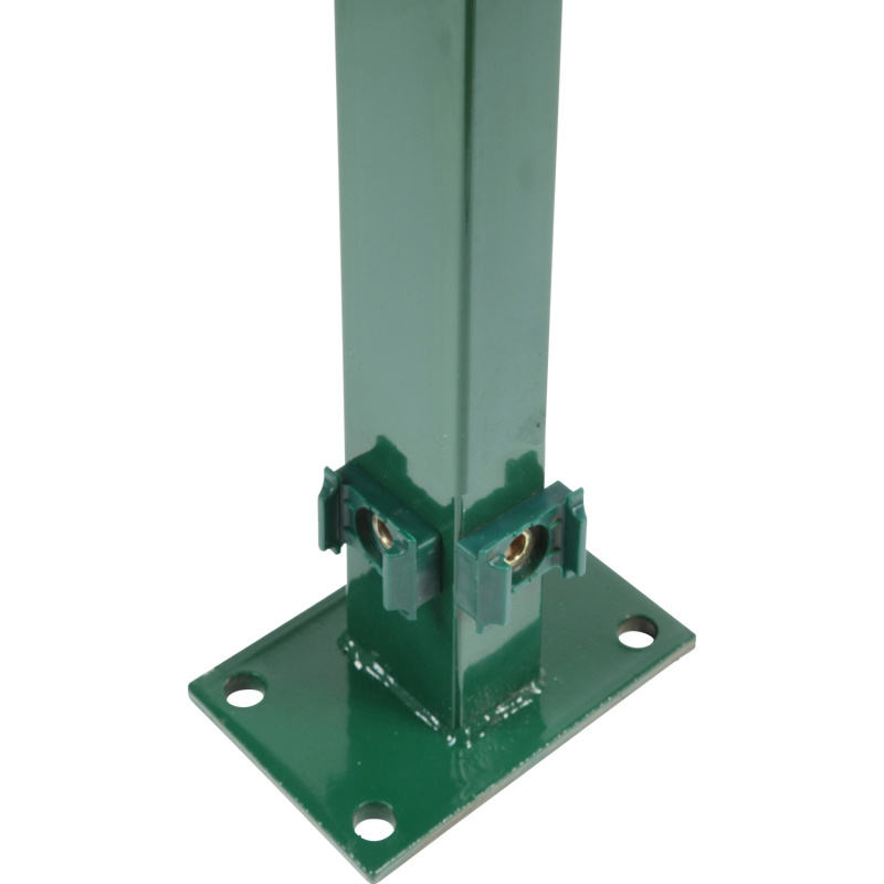 Floraworld Rohový plotový sloupek s navařenou patkou zelená 6 x 4 x 109 cm