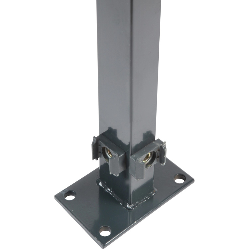 Floraworld Rohový plotový sloupek s navařenou patkou antracit 6 x 4 x 89 cm