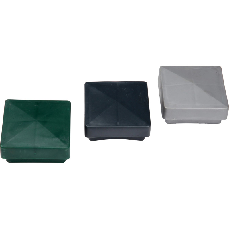 Floraworld Náhradní krytka sloupku plast stříbrná 60 x 60 mm