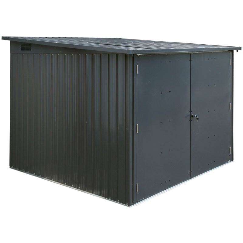 Floraworld Přístřešek na jízdní kola, antracitová, 206,5 x 204 cm