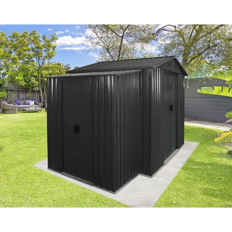Floraworld Přístavba k zahradnímu domku, antracitová, 153 x 81 x 170 cm