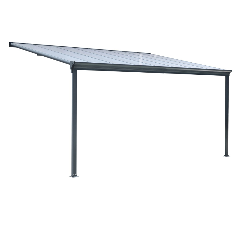 Floraworld Zastřešení terasy antracitové 258 x 312 x 303 cm