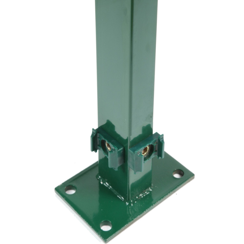 Floraworld Rohový plotový sloupek s navařenou patkou zelená 6 x 4 x 149 cm