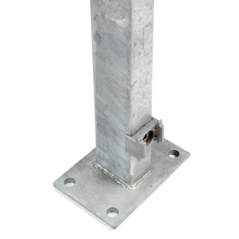 Floraworld Plotový sloupek s navařenou patkou pozink 6 x 4 x 189 cm