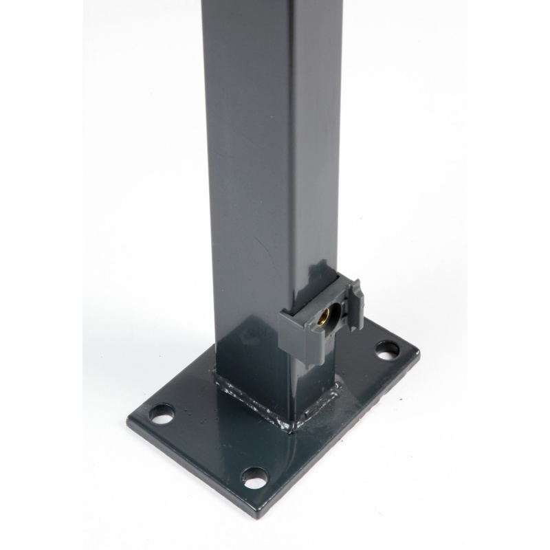 Floraworld Plotový sloupek s navařenou patkou antracit 6 x 4 x 169 cm