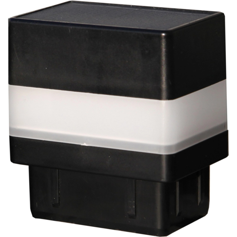 Floraworld Solární LED krytka na sloupek antracitová, 2 ks, 4 x 6 cm