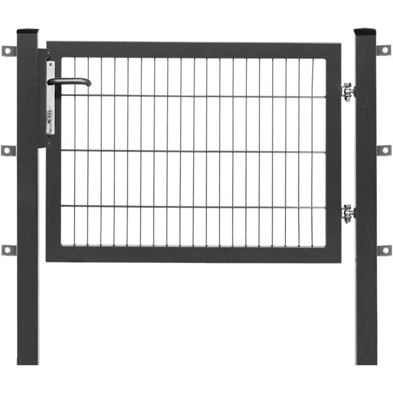 Floraworld Jednokřídlá branka Premium dvojitá výplň antracitová 120 x 80 cm