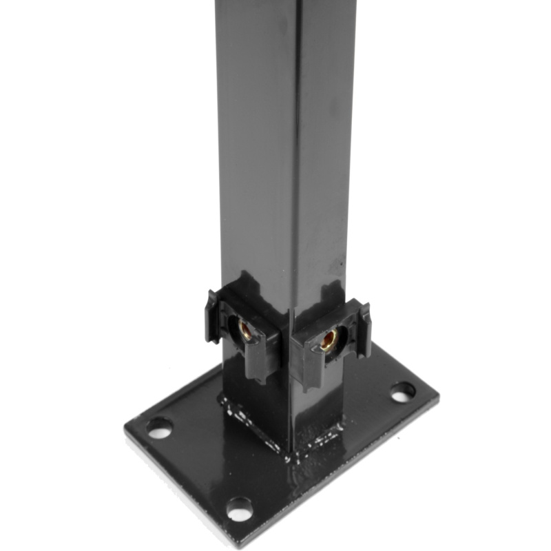 Floraworld Rohový plotový sloupek s navařenou patkou antracit 6 x 4 x 69 cm