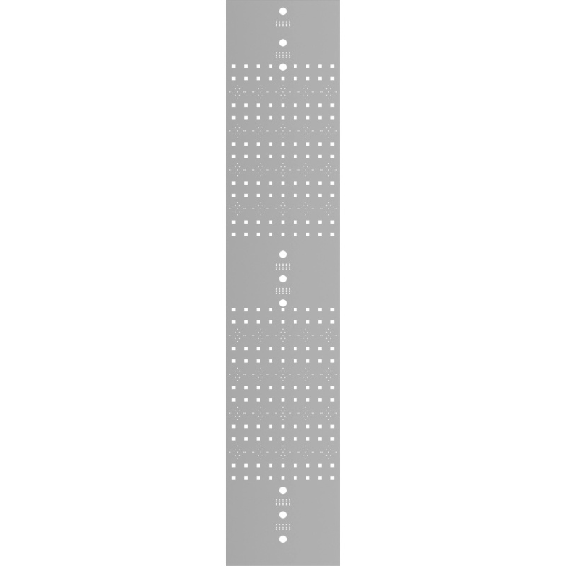 Stěnový panel 2v1 pro zahradní domek na nářadí, 25 x 172 x 3 cm