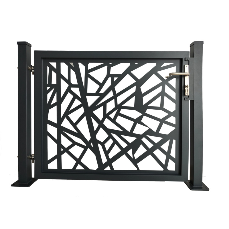 Floraworld Dekor. jednokřídlá branka Amsterdam k přip. hmožd. antracit 100x120cm