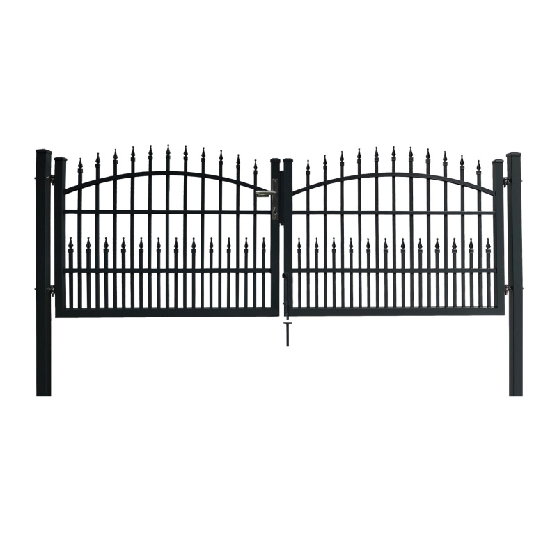 Floraworld Dekorativní dvoukřídlá branka Avignon k zabet. antracit 300 x 110 cm