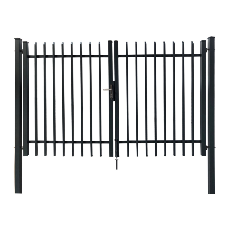 Floraworld Dekorativní dvoukřídlá branka Porto k zabet. antracit 300 x 180 cm