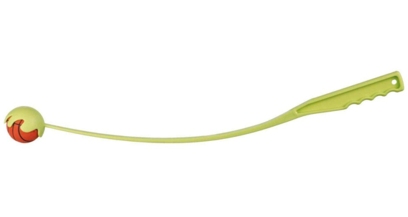 Katapult s mechovým gumový míčem TRIXIE 6cm/70cm 