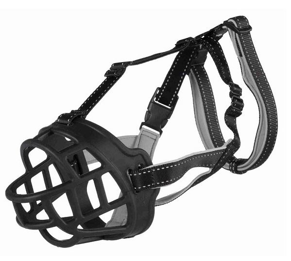  Silikonový náhubek FLEX  S 20 cm/hlava max.20 cm černý
