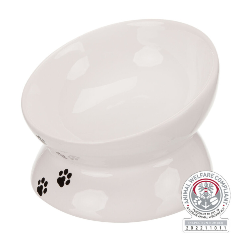 Miska keramická ergonomická zvýš. 0,15l 13cm bílá TR