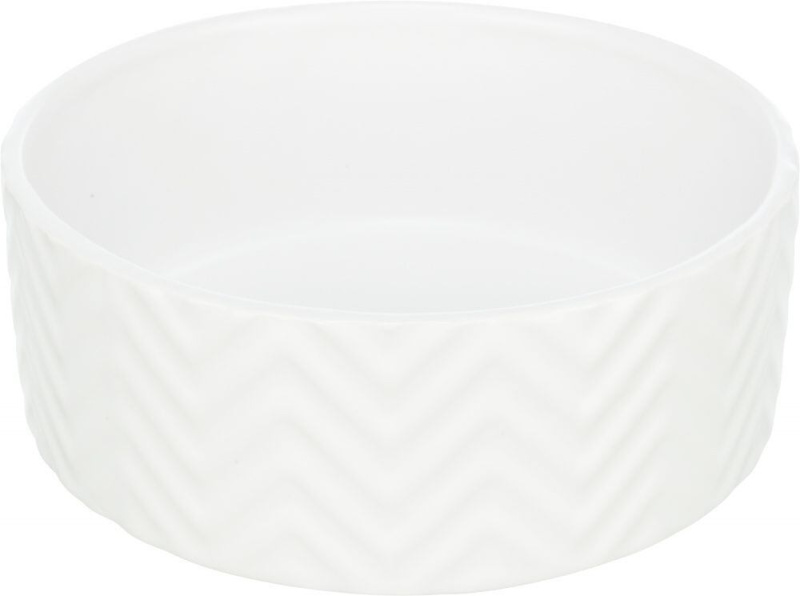 Keramická miska vroubkovaná, bílá, 0.4l, 13cm