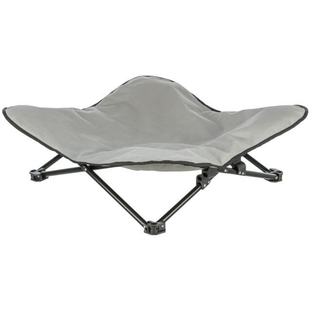 Campingové lůžko STRONG pro psy tmavošedá/petrolejová 88  x 32 x 88 cm