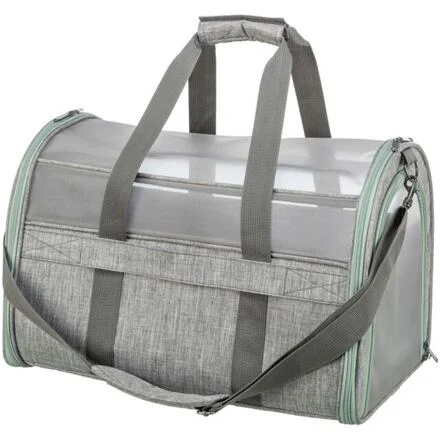 Transportní taška DILLON, 33 × 32 × 54 cm, do 10 kg, šedá/mátová 1 ks