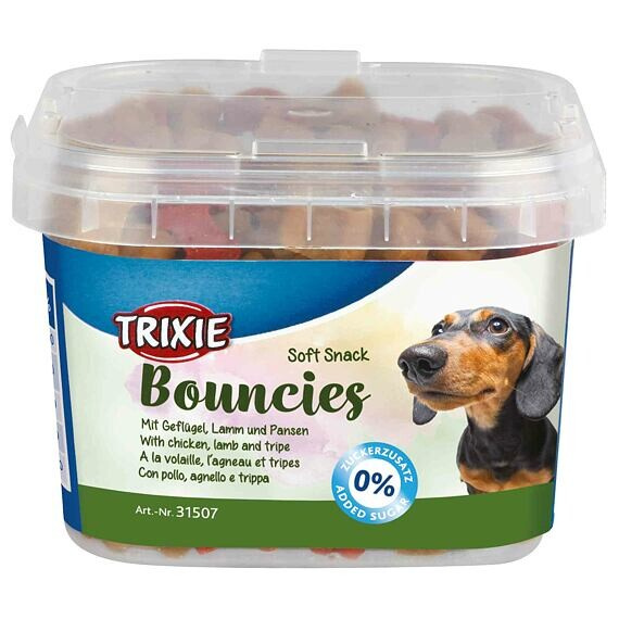 Trixie BOUNCIES mini kostičky kuř/jehně/dršť 140g TR