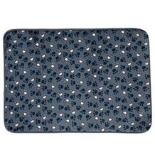  Plyšová podložka TAMMY modrá s packami 70 x 50 cm