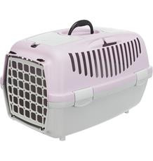 Transportní box CAPRI II, XS-S: 37x34x55cm (max. 8kg) - světle šedá/světlá lila 1 ks
