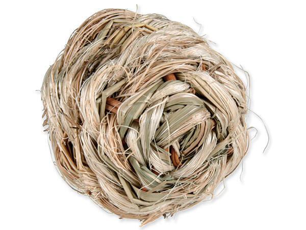 Míček s rolničkou z trávy 6 cm