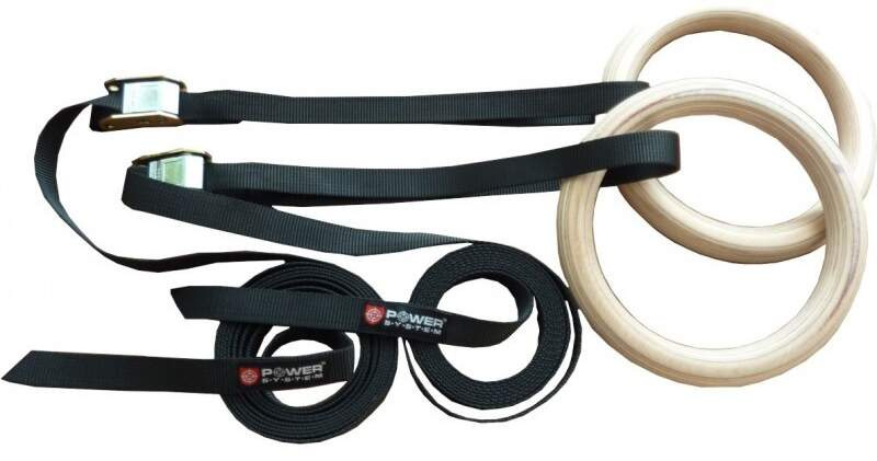 Power System Gymnastické kruhy Gymnastic Wooden Rings