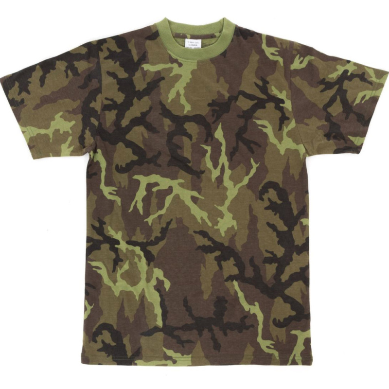 Tričko s krátkým rukávem v maskovacím vzoru L