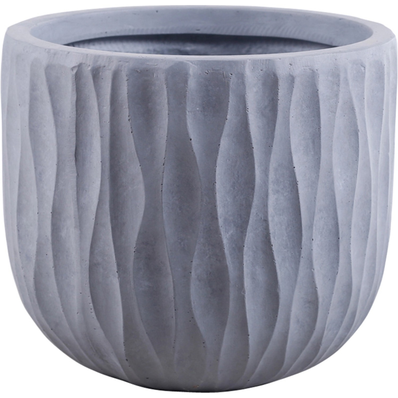 Květináč Rodez 21 cm x průměr 25 cm světle šedý