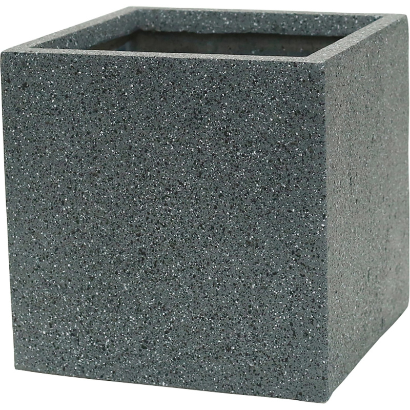 Květináč Revens drsný 29 cm x 30 cm x 30 cm tmavě šedý