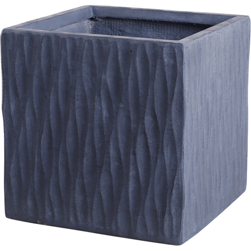 Květináč Rodez 50 cm x 50 cm x 50 cm tmavě šedý