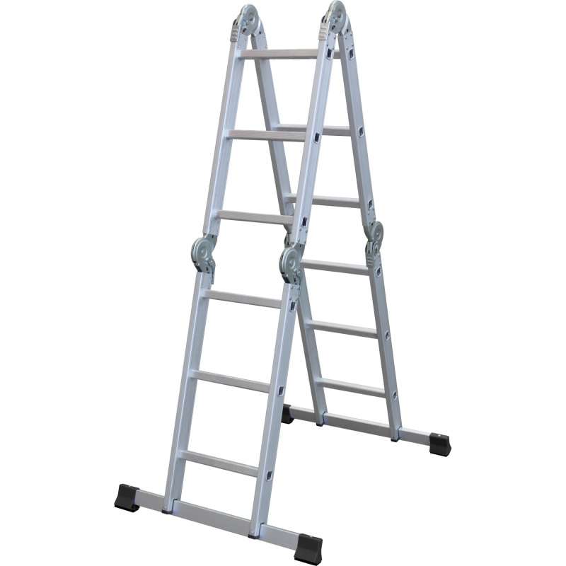 Hliníkový víceúčelový žebřík 4 x 3 příčky s pracovní plošinou