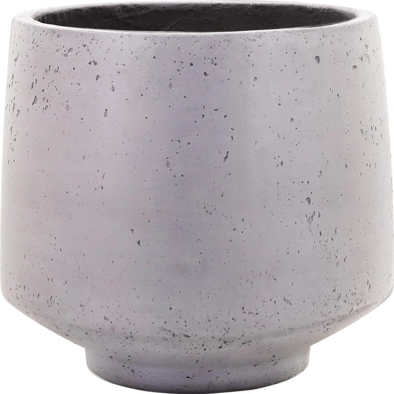 Květináč, tmavě šedý, pr. 23 x 21 cm