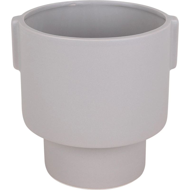 Květináč tmavě šedý, pr. 18,2 x 17,8 cm