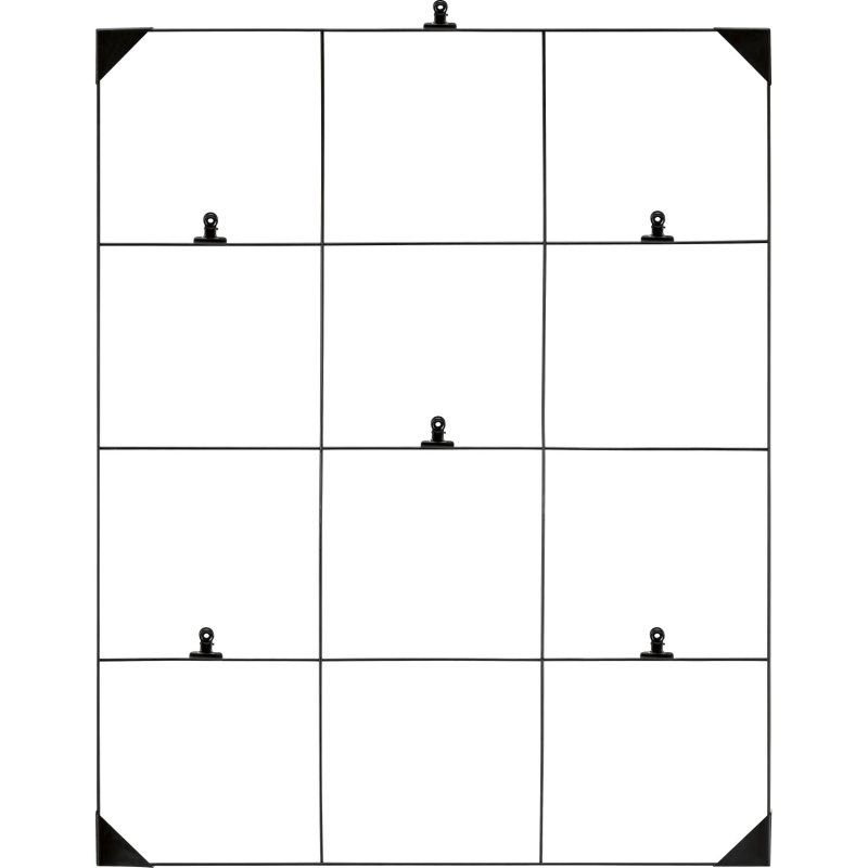 Poznámková mřížka, matná černá, 60 x 75 cm