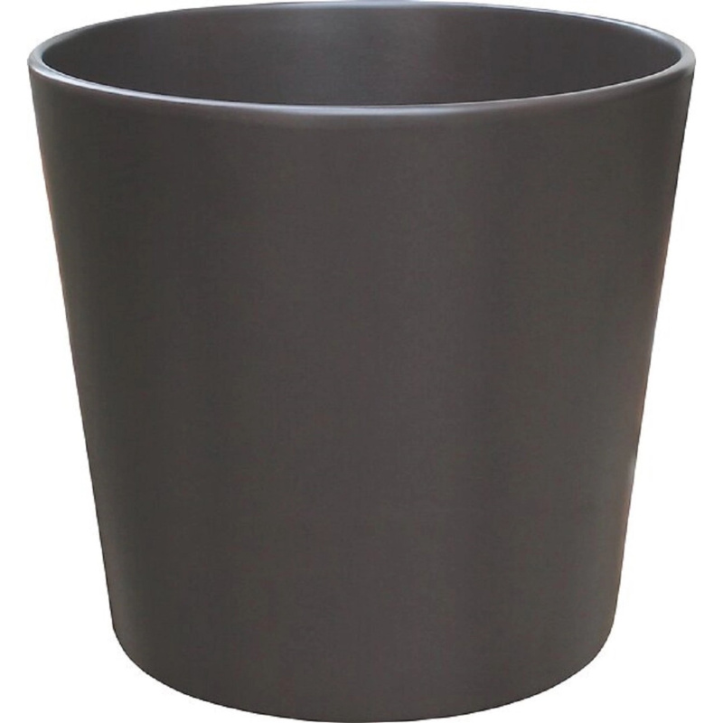 Obal na květináč kulatý černý 16,5 x 15 cm