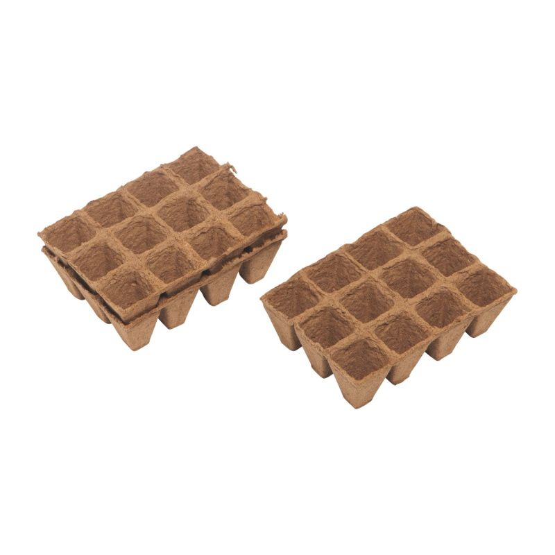 OBI Living Garden Výsadbové květináče hranaté 36 ks, 4 x 4 cm