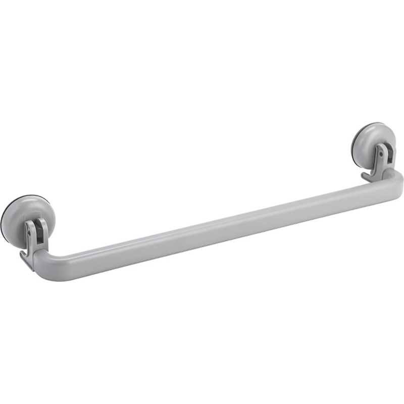 Držák na ručník s přísavkou, šedý matný 49,2 x 7,5 x 7,1 cm