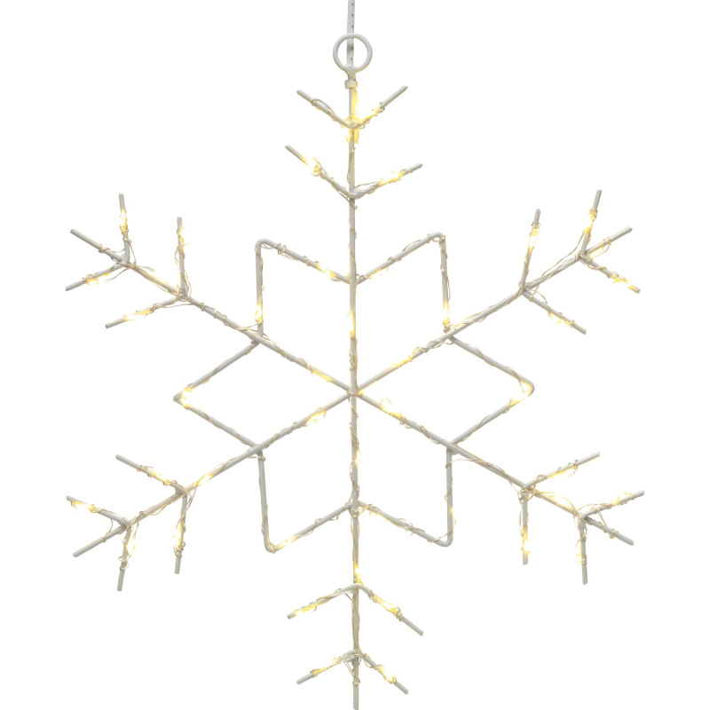 OBI LED kovová sněhová vločka, bílá 30 cm