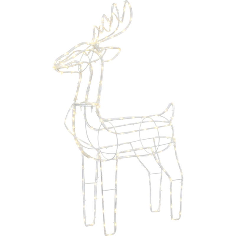 LED vánoční dekorace sob, transparentní, 75 x 52 x 14 cm