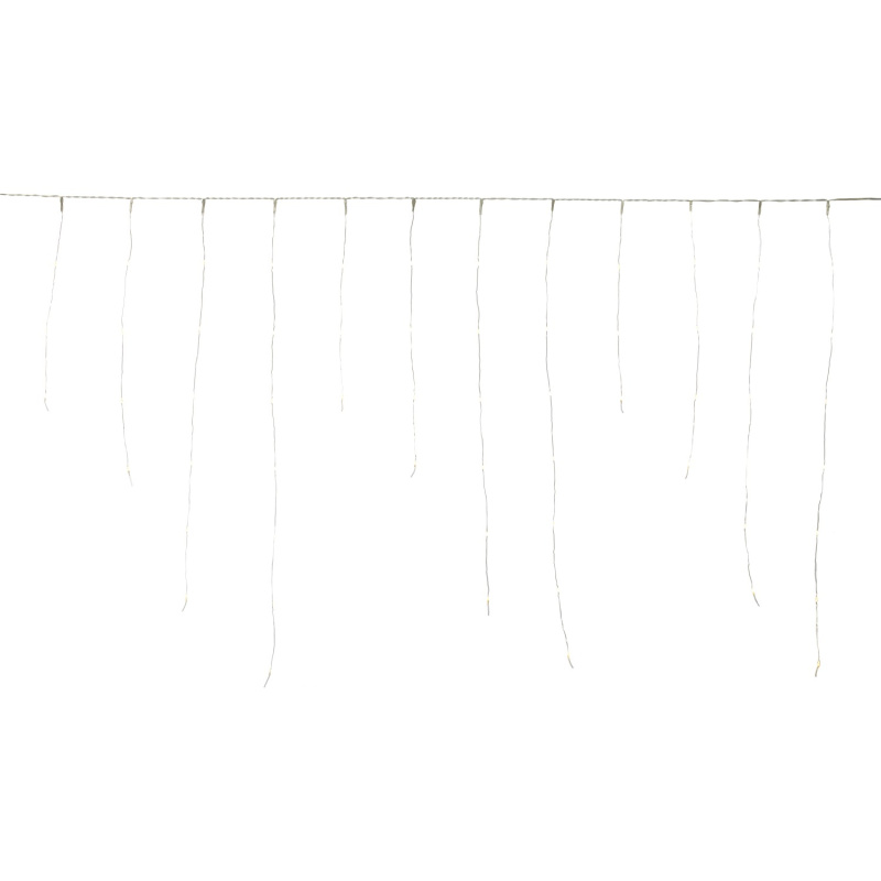 LED světelný řetěz s efektem mrznoucího deště, 100 LED, transparentní, 6,9 m