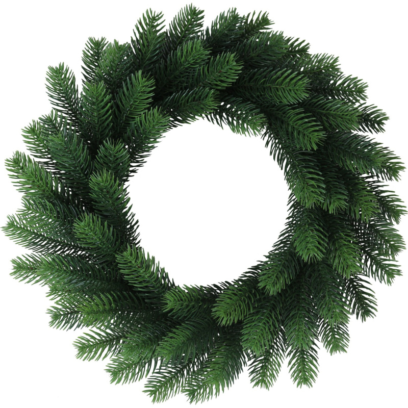 BWO Vánoční umělý věnec jedlový zelený 46x větev, pr. 35 cm