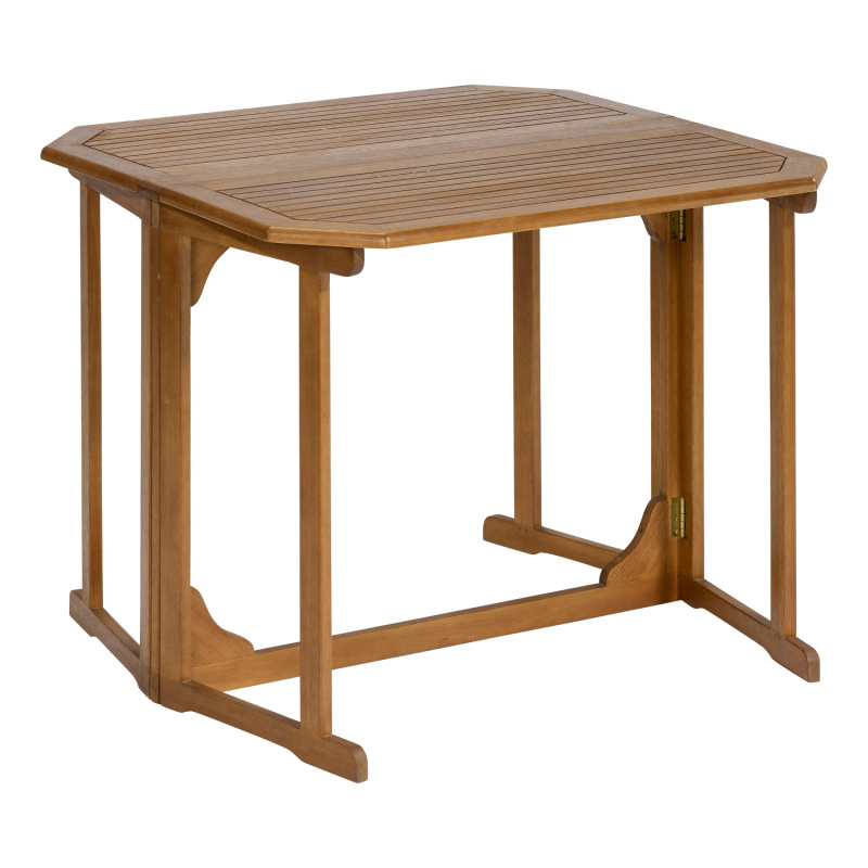 OBI Skládací stolek Greenville, eukalyptové dřevo, hnědá, 100 x 92 cm